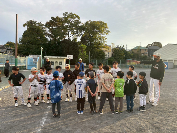 野球教室を開催しました