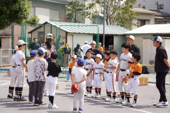 野球教室を開催しました